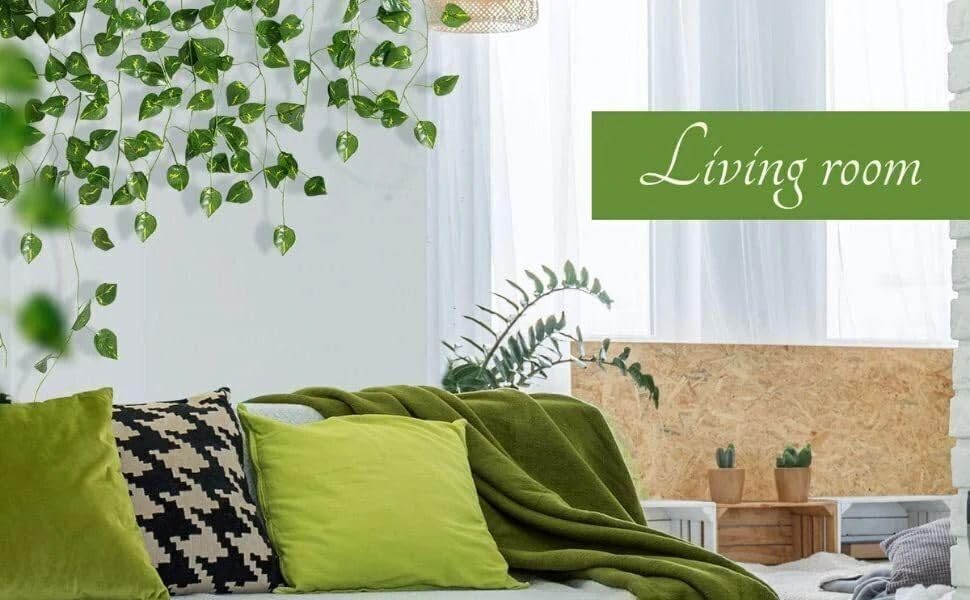 Artificial Green Leaves Vines | Greenery Garland for Wall Hanging Decor
